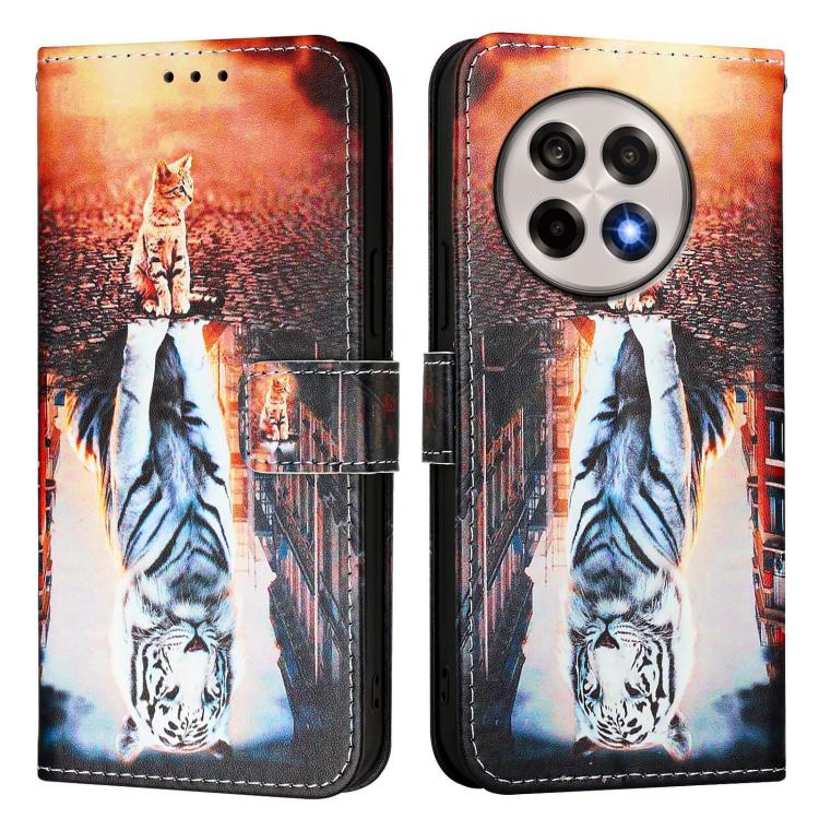  Элегантный чехол-книжка с дизайном тигра для OnePlus 13R/Ace 5/5 Pro  