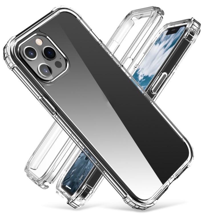 Ударостойкий силиконовый чехол накладка прозрачный на Айфон 12 