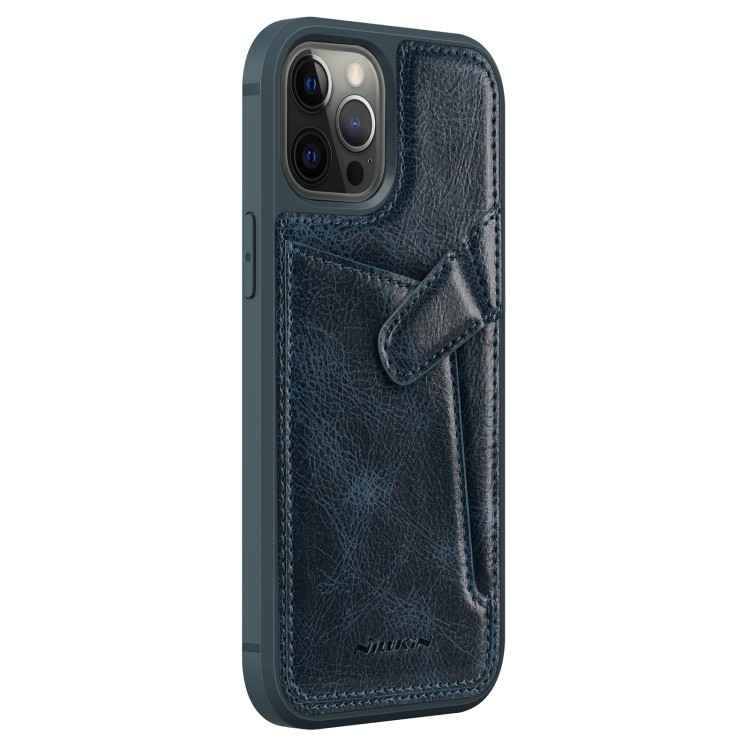 Кожаный чехол-накладка со слотами для кредитных карт на iPhone 12 Pro Max
