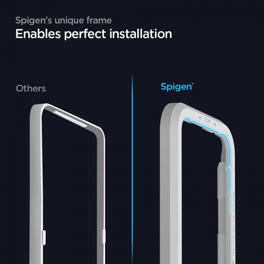 Защитное каленое стекло Spigen Alm Glass Fc для Samsung Galaxy A52 Black 