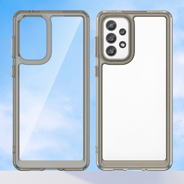 Протиударний чохол Colorful Acrylic Series для Samsung Galaxy A73 5G - сірий 