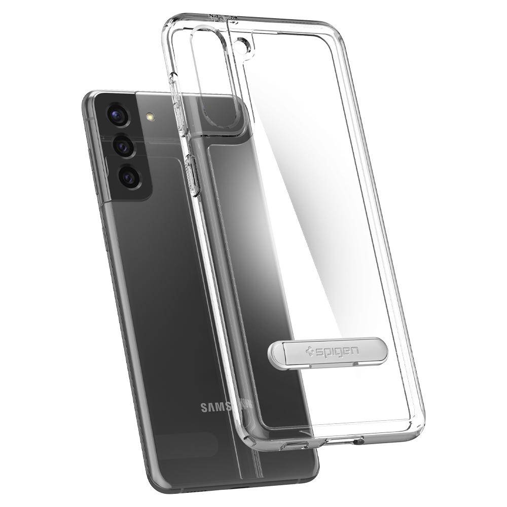 Оригинальный чехол Spigen Ultra Hybrid S для Samsung Galaxy S21 Plus Crystal Clear 