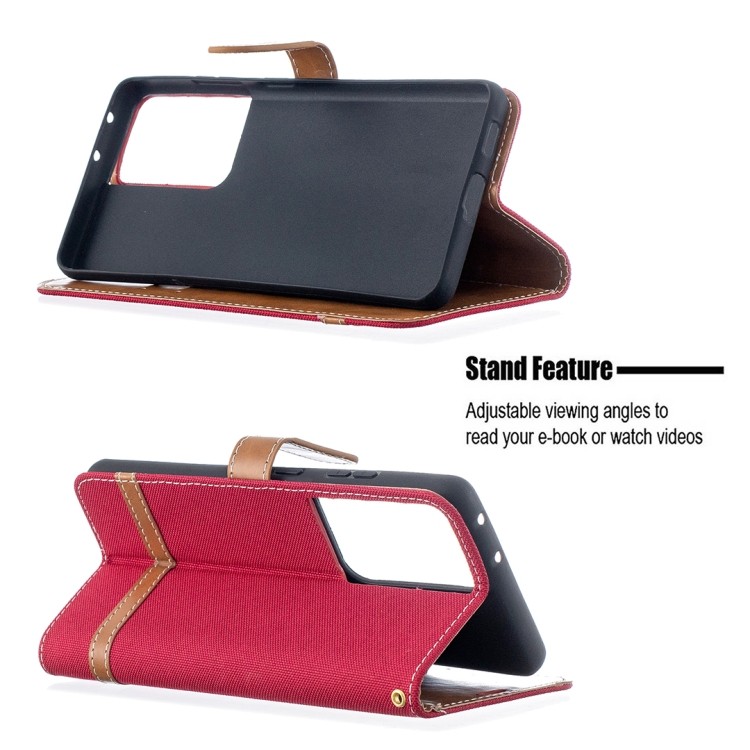 Чохол-книжка з підставкою червоного кольору на Samsung Galaxy C21 Ультра Чохол-книжка з підставкою червоного кольору на Samsung Galaxy C21 Ультра