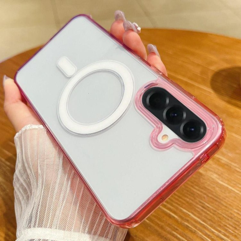  Чохол Contrast Color з градієнтною рамкою та вбудованим кільцем MagSafe для Samsung Galaxy A57 5G  