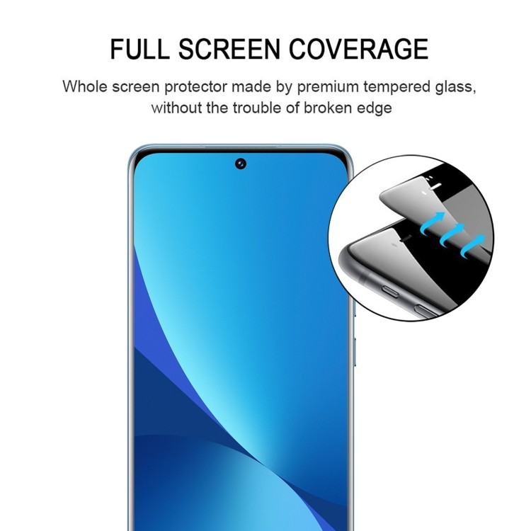 Пример установки защитного стекла 9H HD 3D Curved на Xiaomi 13 Pro