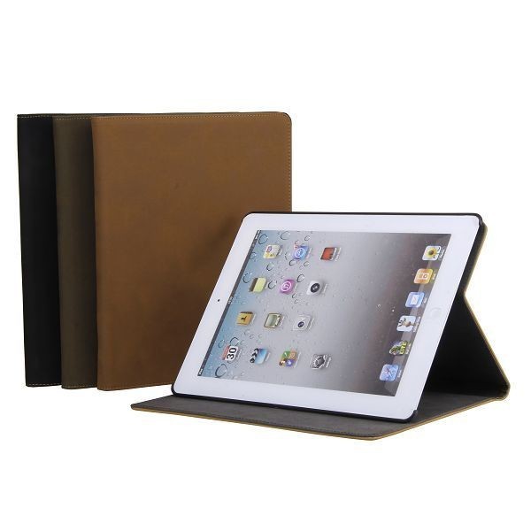 Чехол Folio Magnetic Flip коричневый для iPad 4/ 3/ 2
