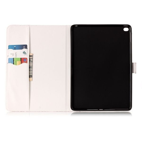 Кожаный Чехол Colored Painting Wallet белый мрамор для iPad Air 2