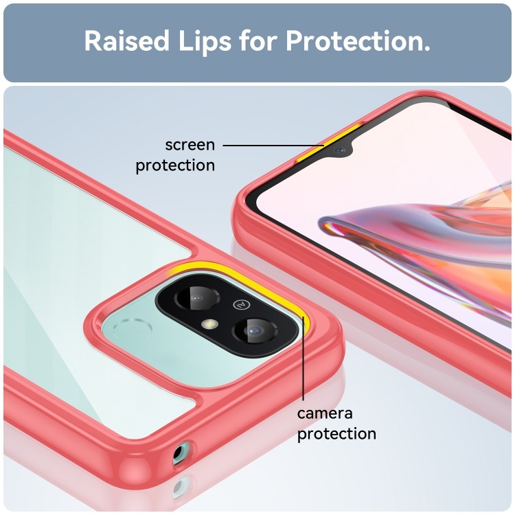 Прочный и яркий чехол Colorful Series Acrylic для Xiaomi Redmi 12C 