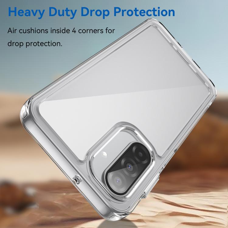 Жорстка акрилова спинка і еластичний TPU‑бампер з піднятиими краями