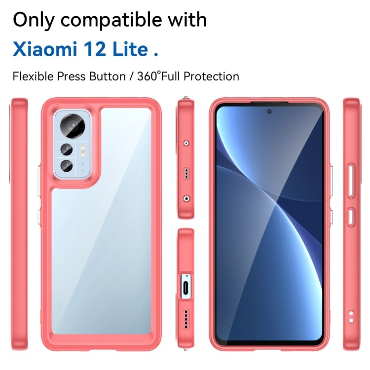 Яркий и стильный красный чехол для Xiaomi 12 Lite