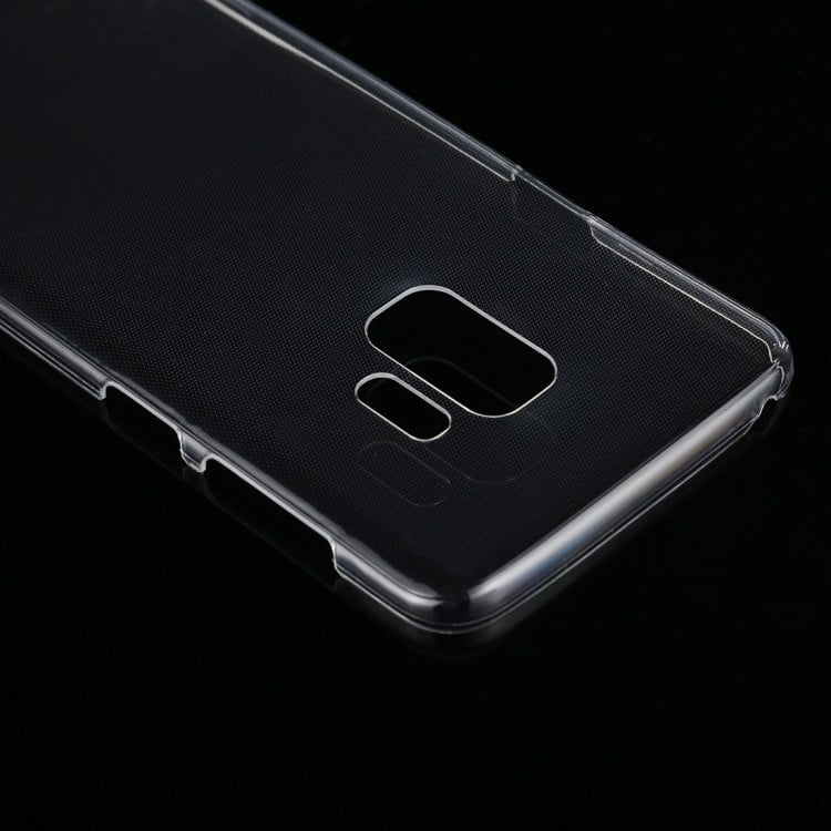 Ультратонкий дусторонний силиконовый чехол на Samsung S9-прозрачный