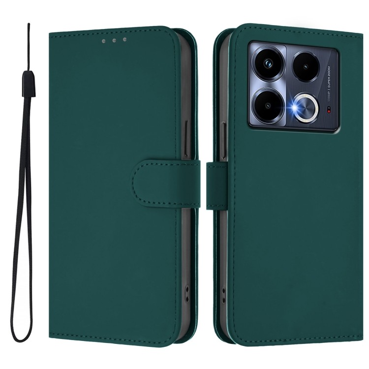 Чехол-книжка Skin Feel Solid Color Leather для Infinix Note 40 4G – классика и стиль в каждом движении 