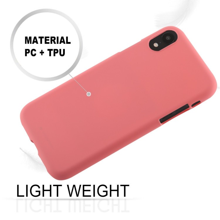 Ударозащитный чехол MERCURY GOOSPERY SOFT FEELING Liquid для iPhone XR- розовый 
