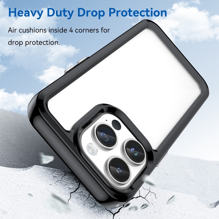 Противоударный чехол Colorful Acrylic Series для iPhone 15 Pro