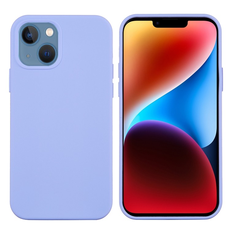 Силіконовий чохол Solid Color Liquid на iPhone 15 - фіолетовий 