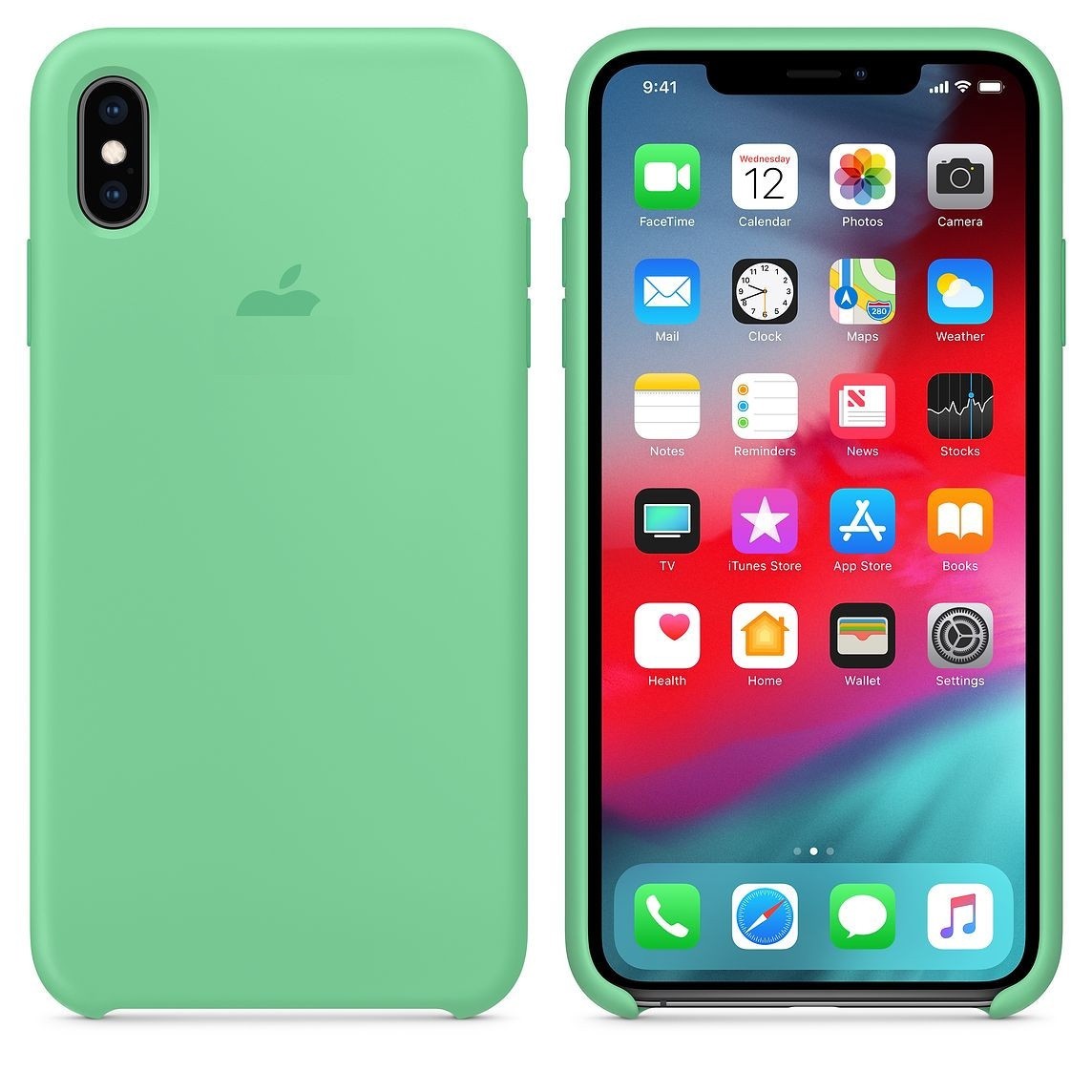 Силиконовый чехол Silicone Case Spearmint на iPhone Xs Max купить в Киеве,  Одессе, цена в Украине | CHEKHOL