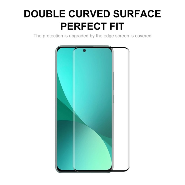 Прозрачное защитное стекло ENKAY 3D Curved Hot Bending на смартфоне Xiaomi 12 / 12X 