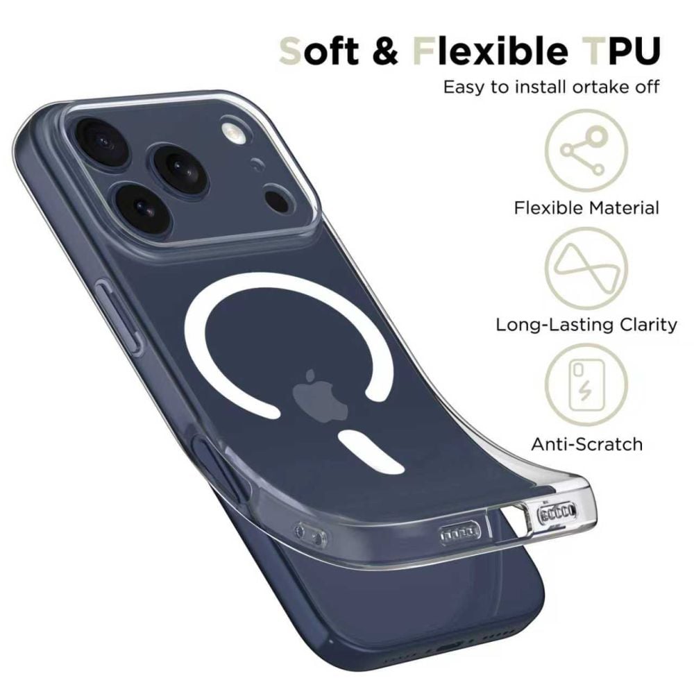 М'який TPU і жорсткий полікарбонат у конструкції FlexAir для iPhone 17 Pro Max М'який TPU і жорсткий полікарбонат у конструкції FlexAir для iPhone 17 Pro Max