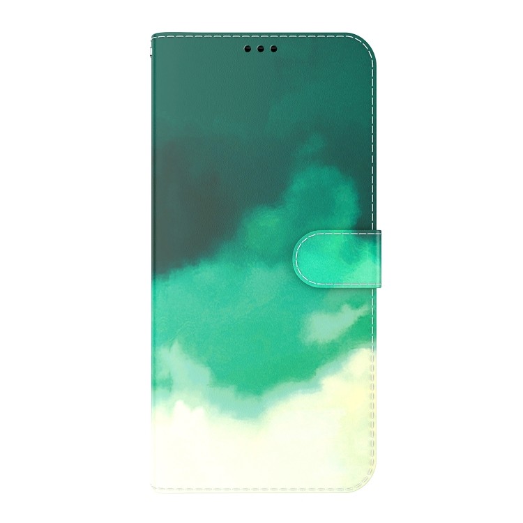 Cyan Green Watercolor Pattern Case для Samsung Galaxy M53 5G 