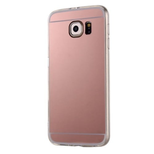 TPU Чехол Electroplating Mirror Rose Gold для Samsung Galaxy S7 Edge / G935 