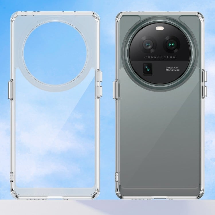 Противоударный чехол Colorful Acrylic Series для OPPO Find X6 Pro 5G - прозрачный 