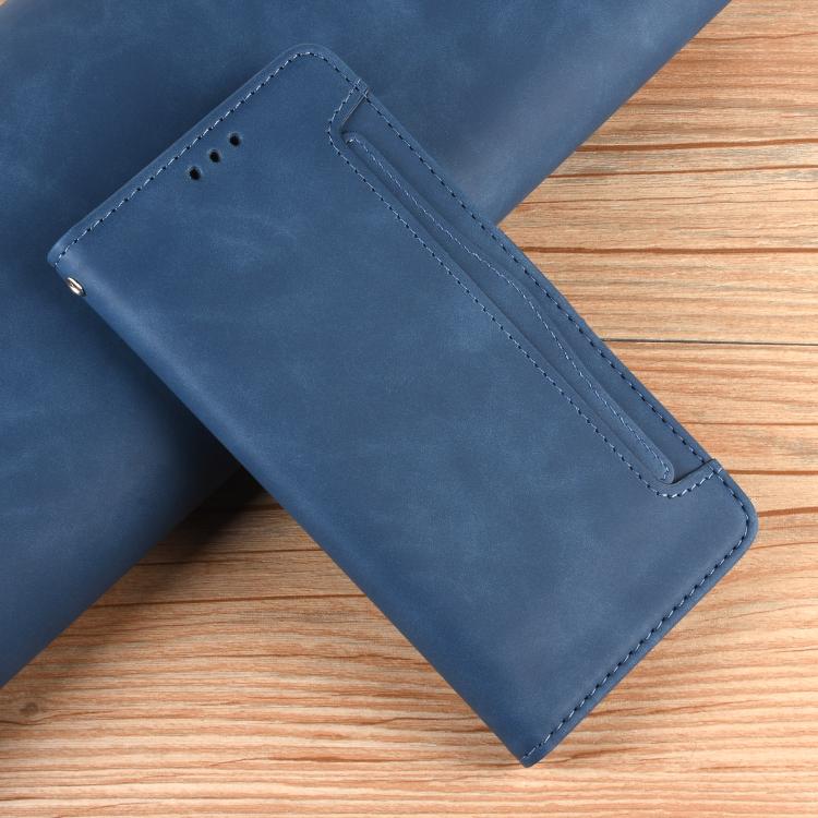 Синій чохол-книжка Skin Feel Calf для Xiaomi 17 з матовою текстурою Синій чохол-книжка Skin Feel Calf для Xiaomi 17 з матовою текстурою