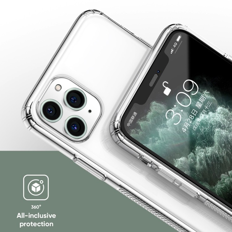 Тонкий прозрачный силиконовый чехол на Айфон 11 Про 