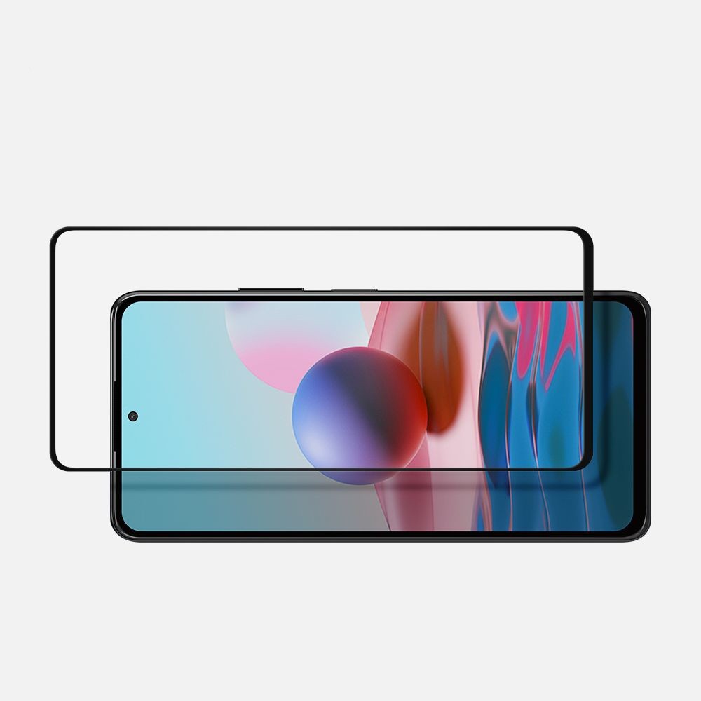  Каленое стекло SPIGEN GLASS FC для Xiaomi Redmi Note 10/10s - Black 