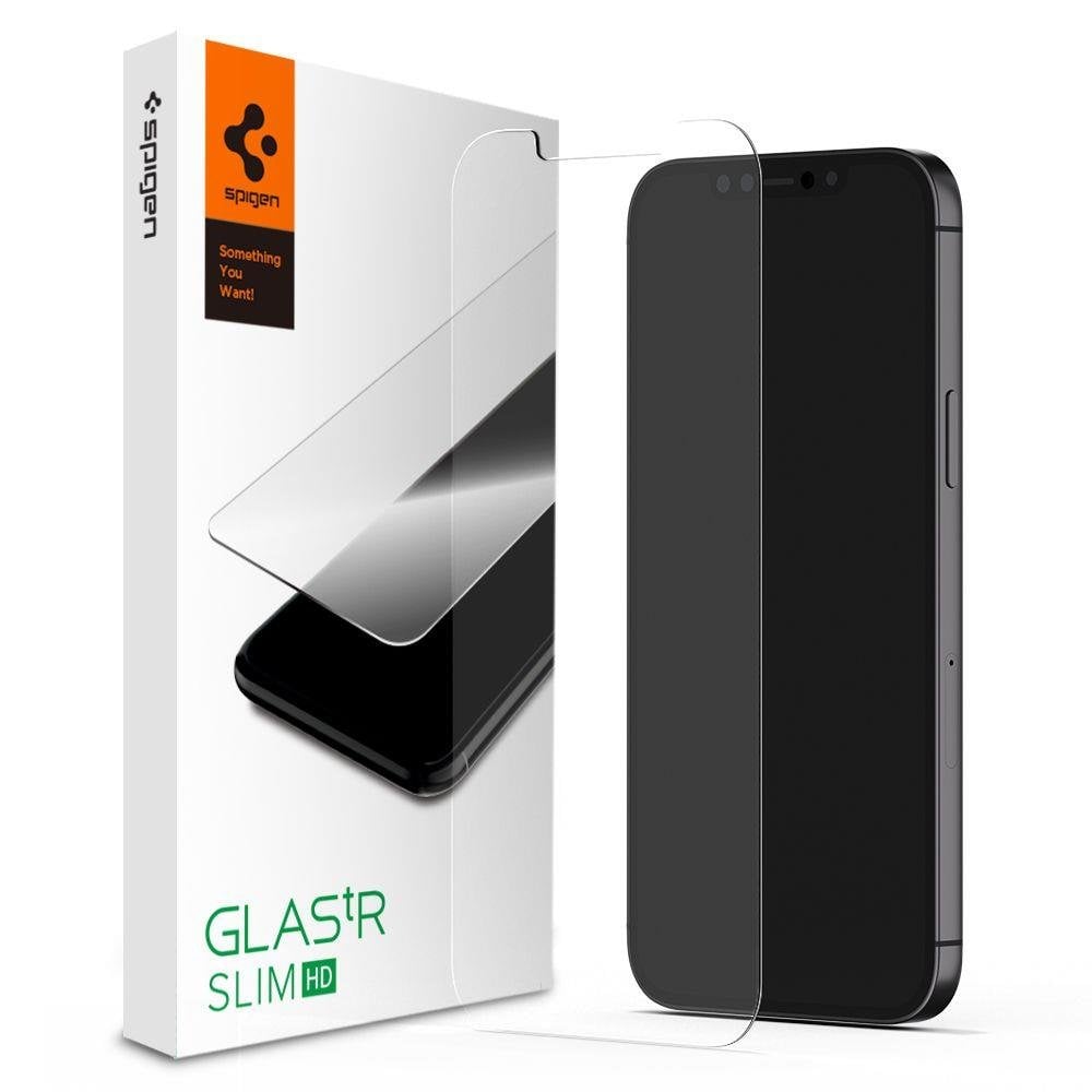 Оригинальное защитное каленое стекло Spigen Tr Slim HD для iPhone 12 Mini  купить в Киеве, Одессе, цена в Украине | CHEKHOL