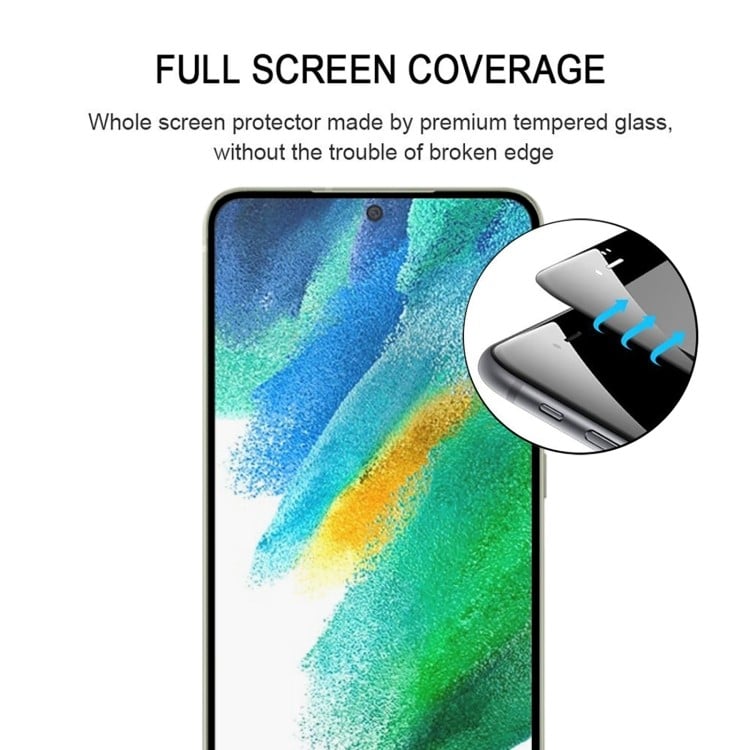 Защитное стекло 3D Full Glue для Samsung Galaxy S21 FE 