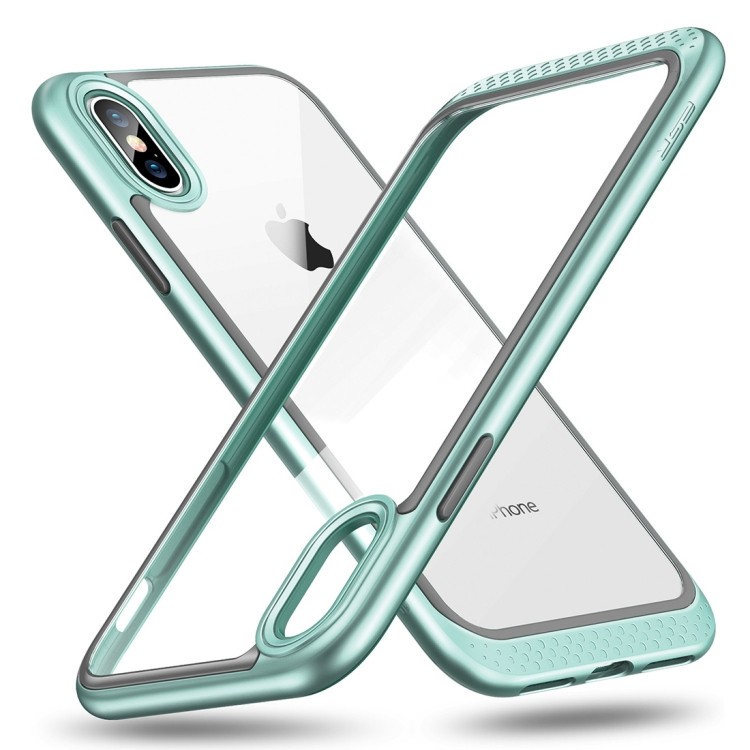 Чехол ESR Bumper Hoop Lite Series на iPhone XS-зеленая мята