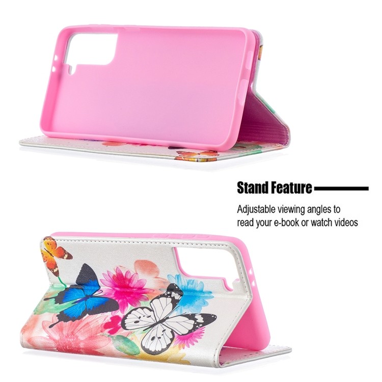 Чохол-книжка з підставкою Butterflies на Samsung Галаксі С21 Плюс