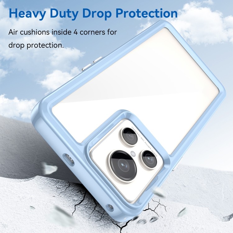 Синій Протиударний чохол Colorful Series Acrylic для Realme GT2 Explorer Master 