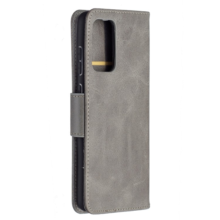 Серый ретро чехол-книжка из кожи для Samsung Galaxy A72 Серый ретро чехол-книжка из кожи для Samsung Galaxy A72