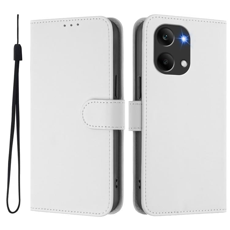  Белоснежный чехол-книжка с магнитной застежкой и удобным шнурком для Xiaomi Redmi Turbo 5 Max 5G 