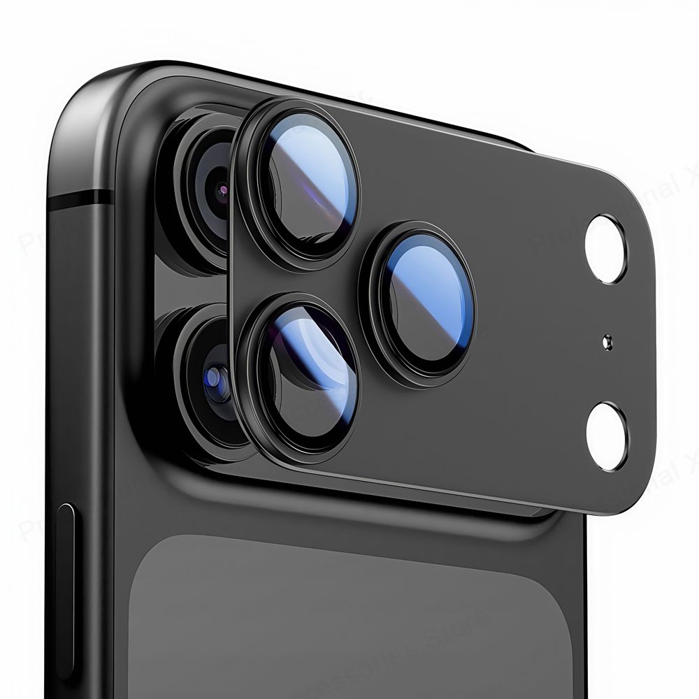 Комплексная защита камеры iPhone 17 Pro Max с металлической рамкой Комплексная защита камеры iPhone 17 Pro Max с металлической рамкой