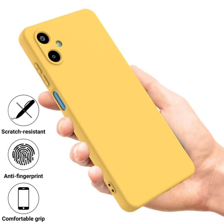 Стильный желтый силиконовый чехол с защитой от царапин и отпечатков 