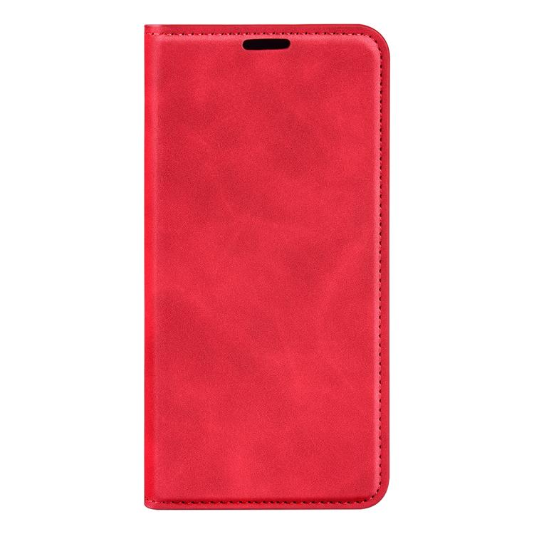 Червоний чохол-книжка Retro з матовим покриттям для OPPO Reno15 F 5G Червоний чохол-книжка Retro з матовим покриттям для OPPO Reno15 F 5G