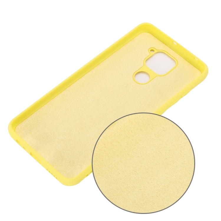 Силіконовий чохол на Ксяомі Редмі Нот 9 / Редмі 10X - жовтий