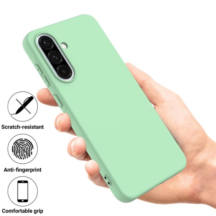  Силиконовый чехол Solid Color в освежающем зелёном цвете для Galaxy A37 5G  