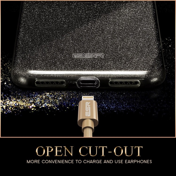 Чехол ESR Makeup Series Glitter  на  Айфон X- черный