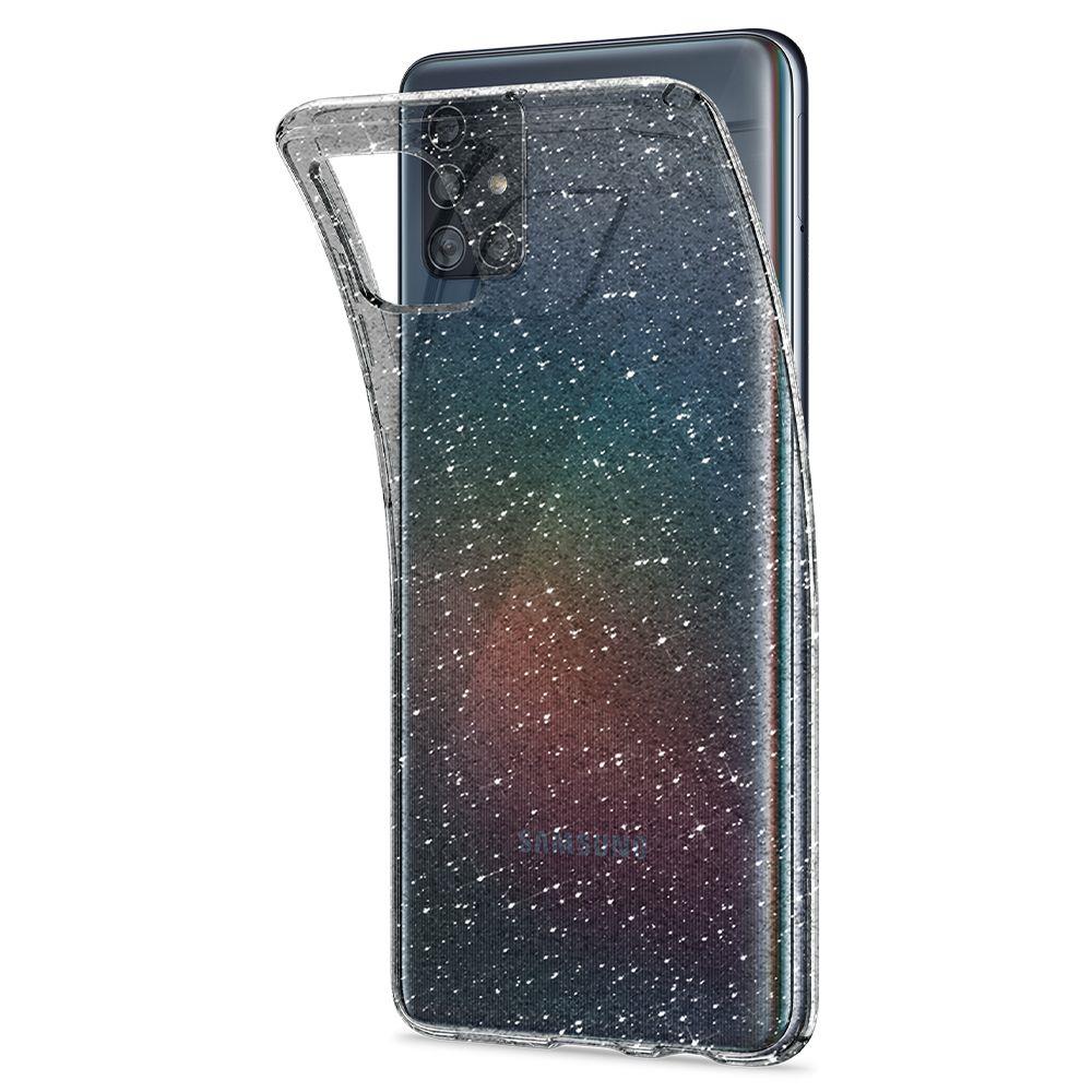 Crystal galaxy. Чехол glitter для Samsung Galaxy 32. Прозрачный чехол с блестками. Самсунг с кристаллом. Чехол цвет кристаллический для Samsung a 50.