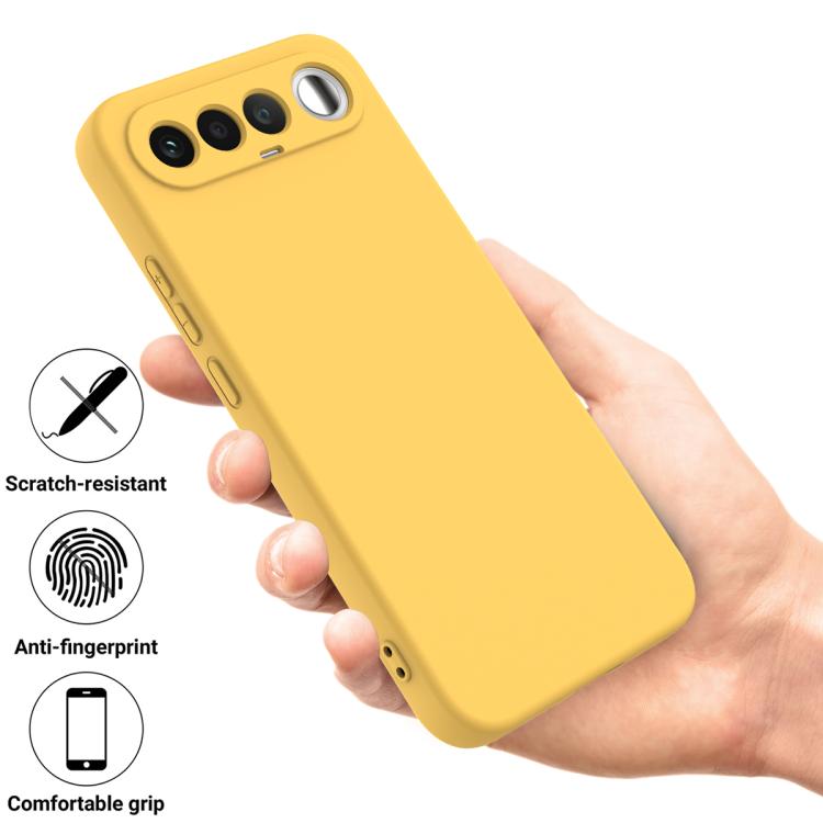  Жовтий силіконовий чохол Solid Color для Realme 16 5G з захистом від подряпин і відбитків  