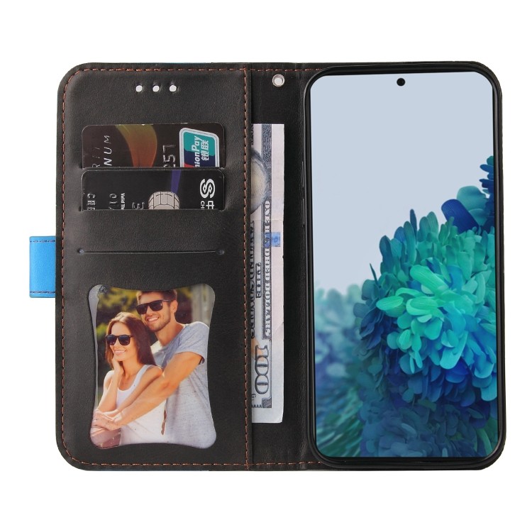 Чехол-книжка Business Stitching-Color для Самсунг Галакси S21 FE - синий  Чехол-книжка Business Stitching-Color для Самсунг Галакси S21 FE - синий