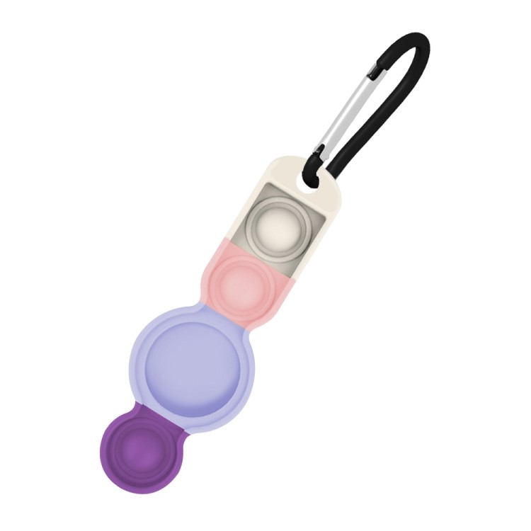 Брелок Color-contrast с карабином для ЭйрТег - светло-фиолетовый 