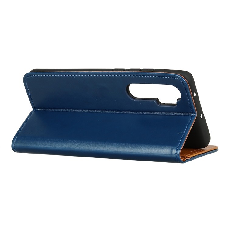 Синий чехол-книжка со складывающейся подставкой на Ксяоми Ми 10 Лайт  Синий чехол-книжка со складывающейся подставкой на Ксяоми Ми 10 Лайт