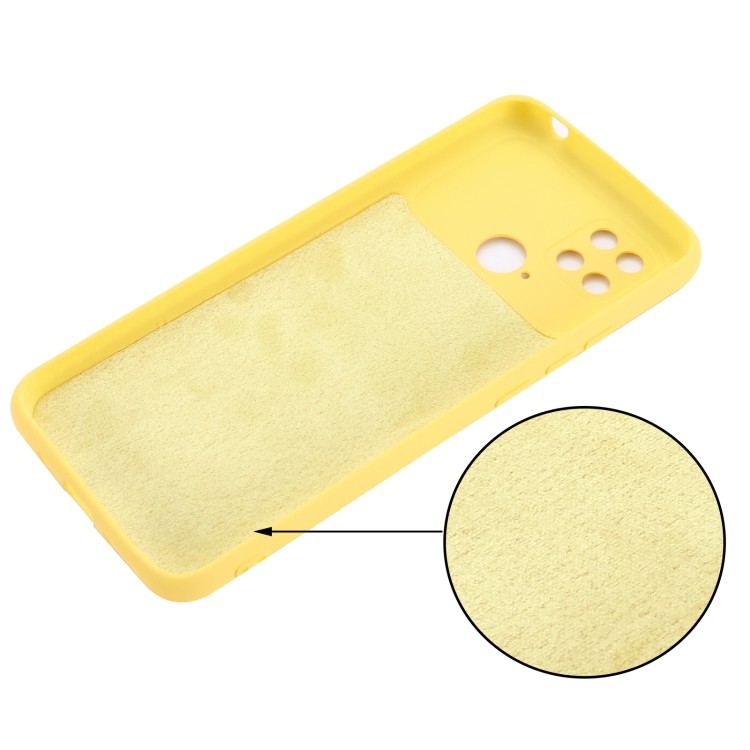 Захисний жовтий силіконовий чохол для Ксяомі Поко C40