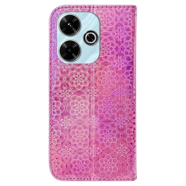 Чехол-книжка Solid Color Colorful на Xiaomi Poco M6 4G - розовый (внутренняя сторона) Чехол-книжка Solid Color Colorful на Xiaomi Poco M6 4G - розовый (внутренняя сторона)