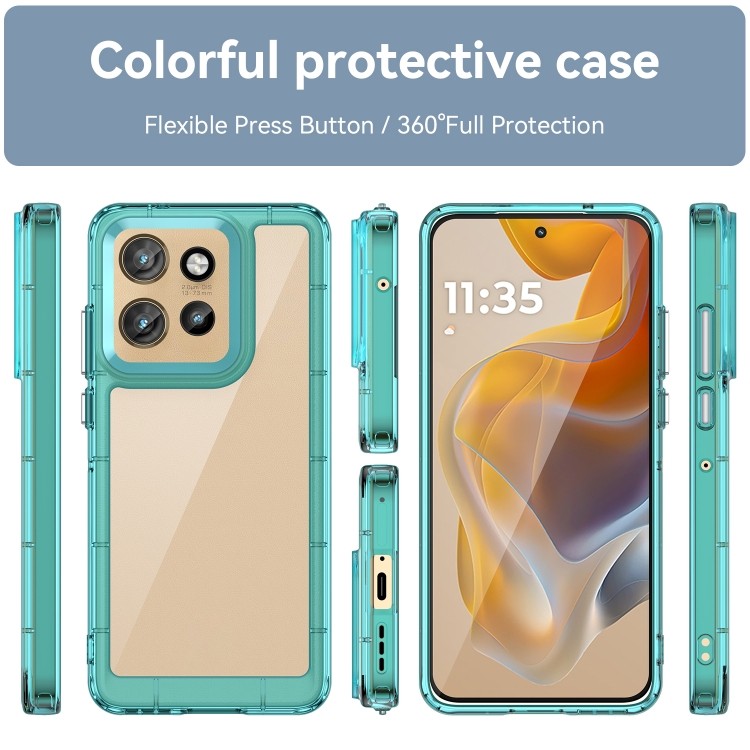 Элегантный противоударный чехол Colorful Acrylic Series с прозрачной задней панелью 