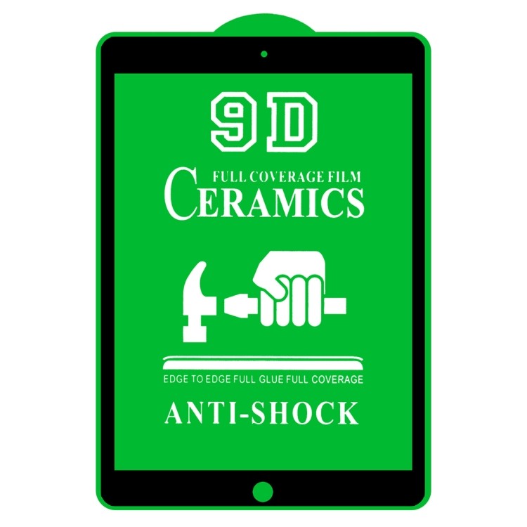 Защитное гибкое стекло Ceramic 9D для iPad 10.2 